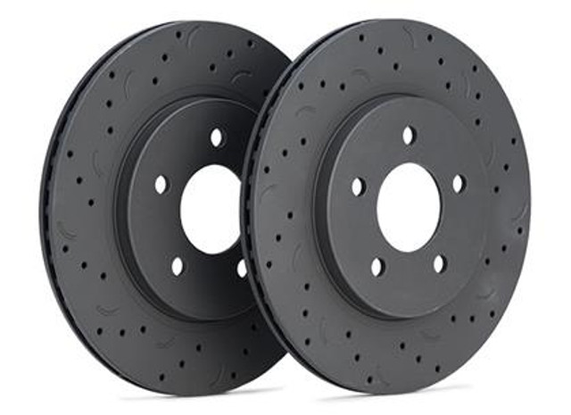 Hawk Explorer Standard Duty Brakes Talon Drilled/Slotted Front Brake Rotors (2011-2018) - Image Hawk Explorer Standard Duty Brakes Talon Drilled/Slotted Front Brake Rotors (2011-2018) - Image