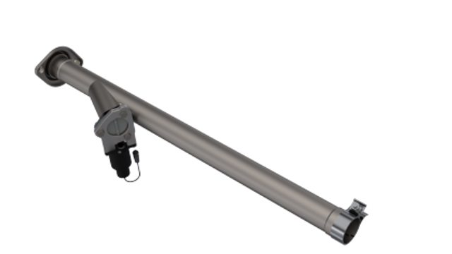 QTP F-150 CC/EC Standard Bed 2.5in 304SS Aggressor Cutout Mid Pipe (2015-2023) - Image QTP F-150 CC/EC Standard Bed 2.5in 304SS Aggressor Cutout Mid Pipe (2015-2023) - Image