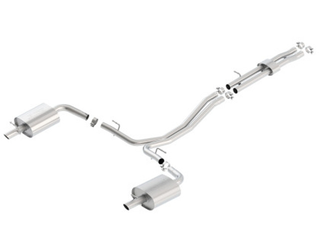 Borla Explorer 3.5L EcoBoost Dual Split Rear Exit SS S-Type CB Exhaust (No Tips) (2016-2017) - Image Borla Explorer 3.5L EcoBoost Dual Split Rear Exit SS S-Type CB Exhaust (No Tips) (2016-2017) - Image