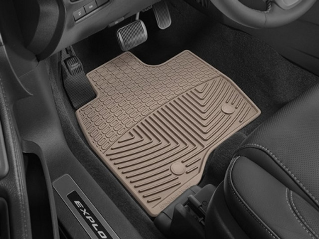 WeatherTech Explorer Front Rubber Mats - Tan (2017-2019) - Image WeatherTech Explorer Front Rubber Mats - Tan (2017-2019) - Image