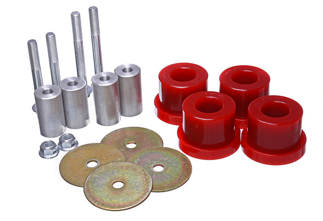 Energy Suspension Mustang Differential Mount Bushing Kit Red/Black (2015-2023) - Image Energy Suspension Mustang Differential Mount Bushing Kit Red/Black (2015-2023) - Image
