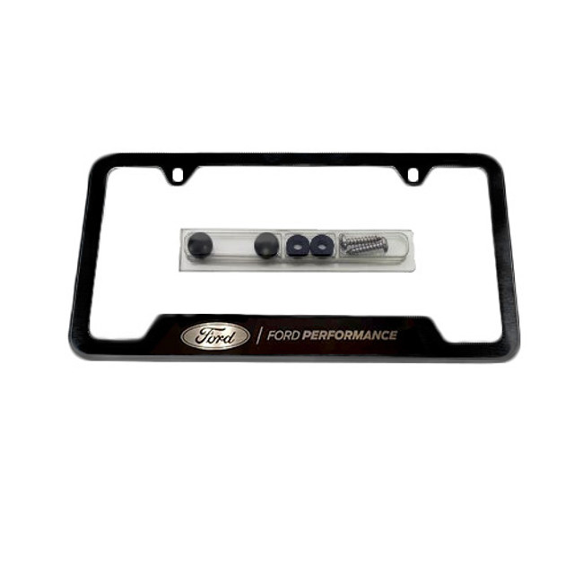Ford Performance Black Stainless Steel License Plate Frame - Image