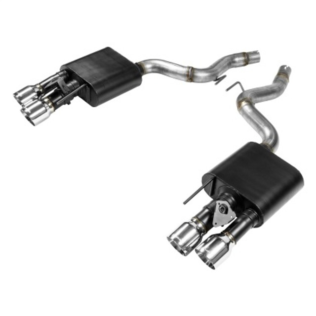 Flowmaster Mustang GT American Thunder Axle-Back Exhaust System Quad Tips w/ Active Exhaust (2018-2023) - Image