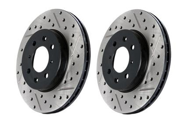 StopTech Explorer Drilled & Slotted Rotor Rear - Pair (2012-2019) - Image