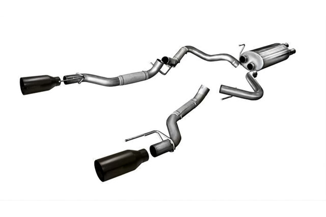 Corsa F-150/Raptor Sport Cat-Back Exhaust - Matte Black Tip (2017-2020) - Image Corsa F-150/Raptor Sport Cat-Back Exhaust - Matte Black Tip (2017-2020) - Image