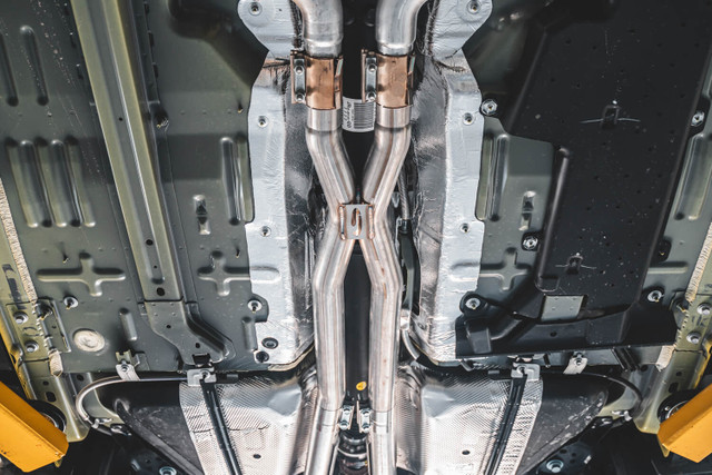 Steeda Mustang 5.0L Coyote 304 Stainless Resonator Delete X-Pipe (2015-2026) - Image
