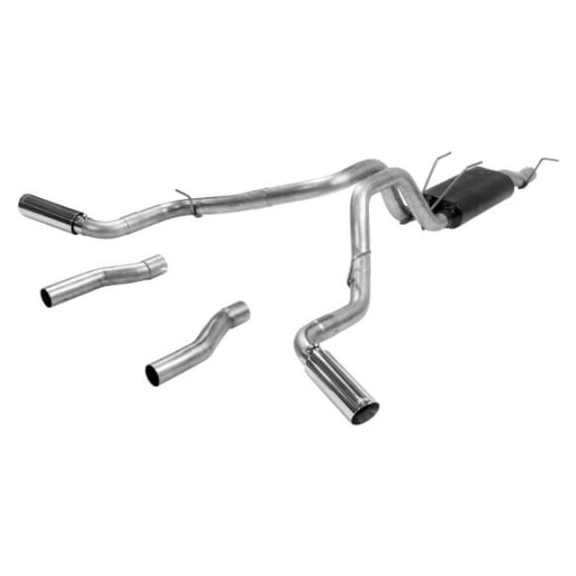 Flowmaster F-250/F-350 6.2L Super Duty Force II Cat-Back Exhaust System - DOR/S Exit (2017-2020) - Image