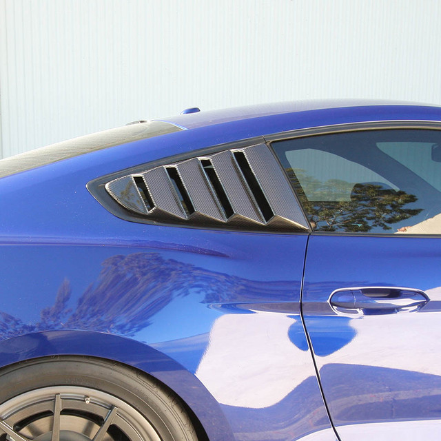 Anderson Composites Mustang Type-V Carbon Fiber Window Louvers (2015-2023) - Image