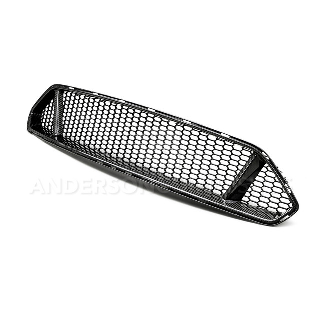 Anderson Composites Mustang Type-GT Carbon Fiber Upper Grille (2018-2023) - Image