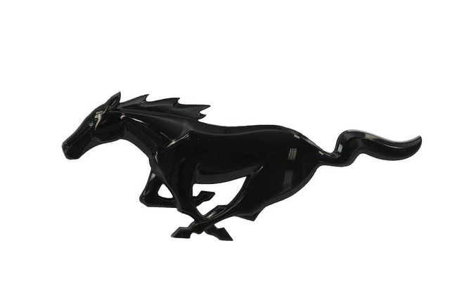 Ford Black Running Pony Grille Emblem Mustang (2015-2023) - Image