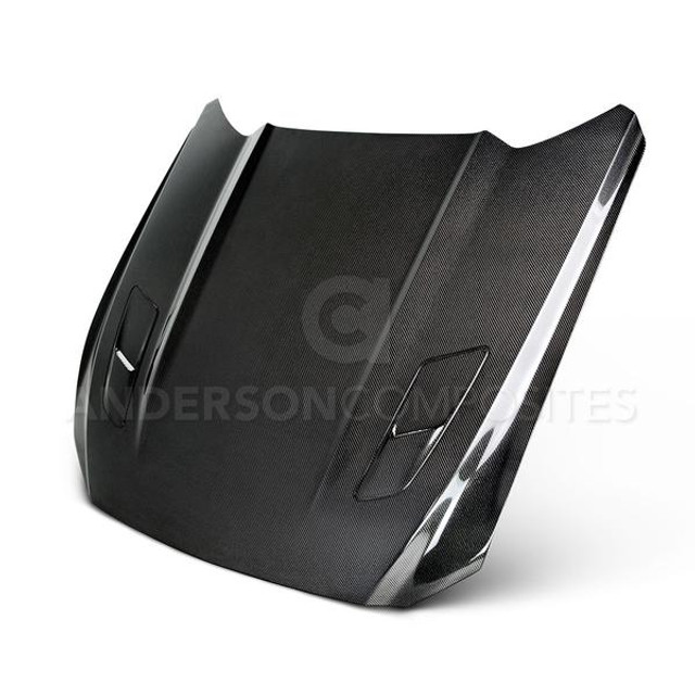 Anderson Composites Mustang Type-OE GT Style w/ Hood Vents Double Sided Carbon Fiber Hood (2015-2017) - Image Anderson Composites Mustang Type-OE GT Style w/ Hood Vents Double Sided Carbon Fiber Hood (2015-2017) - Image