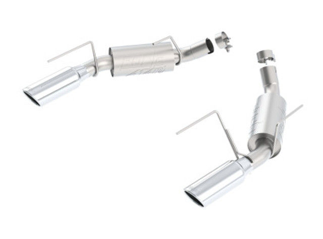 Borla Mustang GT 2.75" ATAK Axle-Back Exhaust w/ 4" Polished Tips (2005-2009) - Image Borla Mustang GT 2.75" ATAK Axle-Back Exhaust w/ 4" Polished Tips (2005-2009) - Image