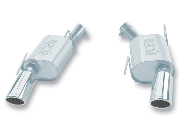 Borla Mustang GT Touring Axle-Back Exhaust w/ 4" Polished Tips (2005-2009) - Image Borla Mustang GT Touring Axle-Back Exhaust w/ 4" Polished Tips (2005-2009) - Image