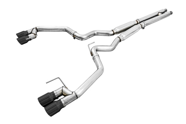 AWE Mustang GT Track Edition Cat-back Exhaust - Quad Diamond Black Tips (2018-2023) - Image AWE Mustang GT Track Edition Cat-back Exhaust - Quad Diamond Black Tips (2018-2023) - Image