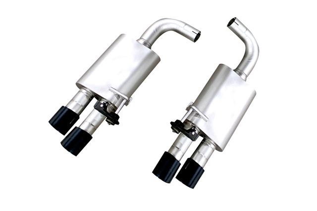 LTH Mustang GT Axle-Back Exhaust System, Satin Black Tips (2018-2023) - Image