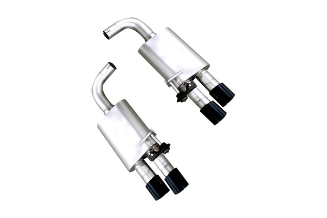 LTH Mustang GT Axle-Back Exhaust System, Satin Black Tips (2018-2023) - Image