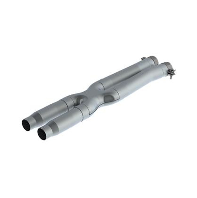 MBRP Mustang GT350 Resonator Delete X-Pipe T409 (2016-2020) - Image