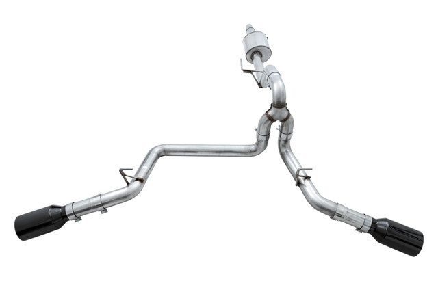AWE F-150 0FG Dual Exit Exhaust - 5" Diamond Black Tips (2015-2019) - Image
