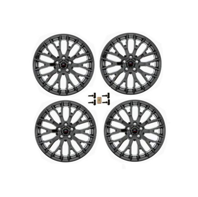 Ford Performance Mustang Performance Pack Staggered Wheel Set - Matte Black (2015-2023) - Image Ford Performance Mustang Performance Pack Staggered Wheel Set - Matte Black (2015-2023) - Image