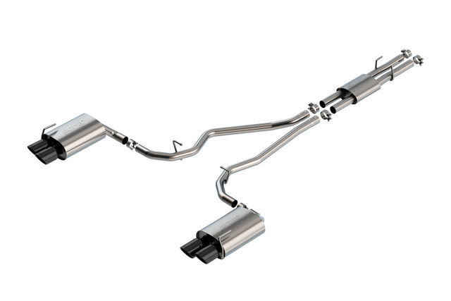 Borla Explorer ST ATAK Cat-Back Exhaust - Black Chrome Tips (2020-2023) - Image Borla Explorer ST ATAK Cat-Back Exhaust - Black Chrome Tips (2020-2023) - Image