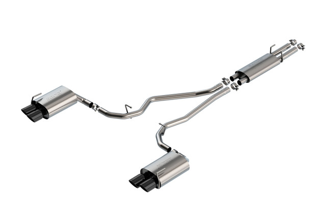 Borla Explorer ST S-Type Cat-Back Exhaust - Black Chrome Tips (2020-2023) - Image Borla Explorer ST S-Type Cat-Back Exhaust - Black Chrome Tips (2020-2023) - Image