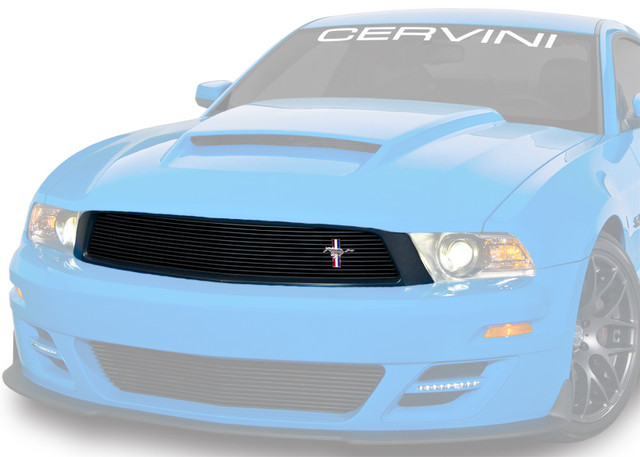 Cervini's Mustang GT Upper Billet Grille w/ Running Horse Emblem (2010-2012) - Image