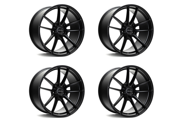 Velgen Wheels Mustang VF5 Satin Black Staggered Wheel Package - 20x10/11 (2005-2023) - Image Velgen Wheels Mustang VF5 Satin Black Staggered Wheel Package - 20x10/11 (2005-2023) - Image