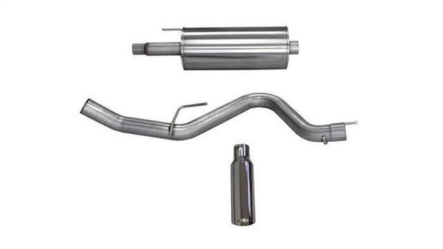 Corsa F-150 5.0 Sport Cat-Back Single Tip - Polished (2015-2023) - Image