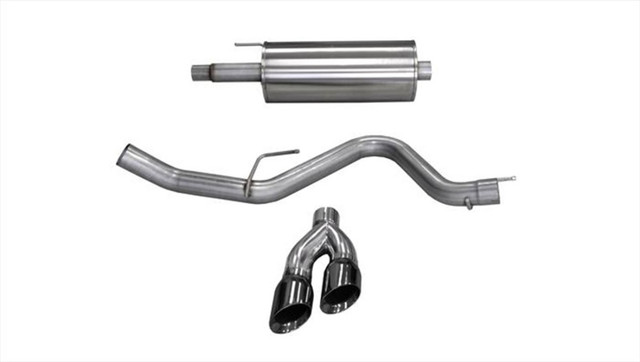 Corsa F-150 5.0L Sport Cat-Back Twin Tip - Black (2015-2023) - Image