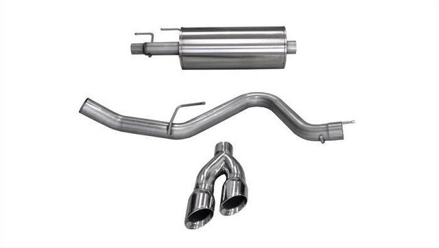 Corsa F-150 2.7T, 3.5T Sport Cat-Back Twin Tip - Polished (2015-2023) - Image