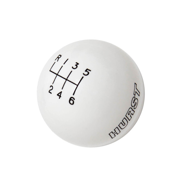 Hurst Mustang 6-Speed Shift Knob - White (2015-2026) - Image Hurst Mustang 6-Speed Shift Knob - White (2015-2026) - Image
