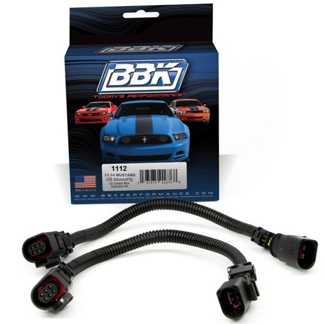 BBK Mustang GT Front O2 Sensor 12" Long Tube Extension Harness (2011-2014) - Image