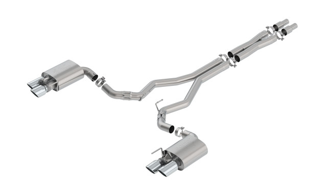 Borla Mustang GT w/ Active Exhaust ATAK Cat-Back Exhaust (2018-2023) - Image