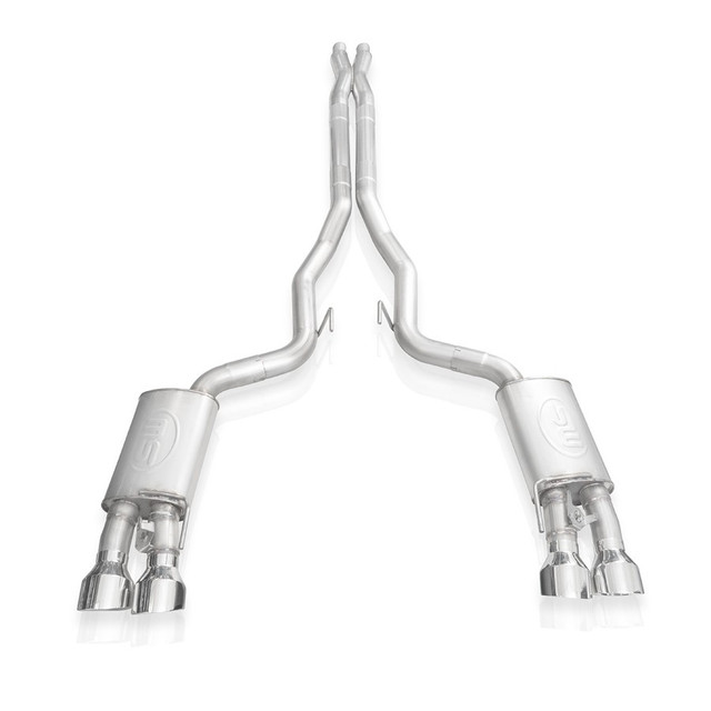 Stainless Works GT500 Redline X-Pipe Cat-Back - Polished (2020-2023) - Image