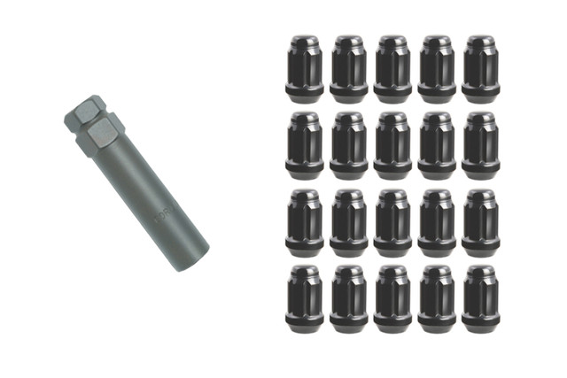 Gorilla Mustang Small Diameter Lug Nut Kit - Black (1979-2014) - Image