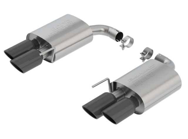 Borla Mustang GT S-Type Axle-Back Exhaust - Black Chrome Tips (2018-2023) - Image Borla Mustang GT S-Type Axle-Back Exhaust - Black Chrome Tips (2018-2023) - Image