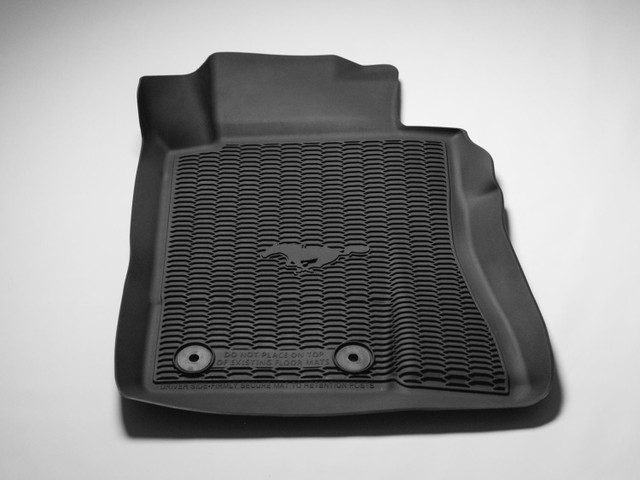 Ford Mustang All-Weather Floor Liners w/ Pony Logo (2015-2026) - Image