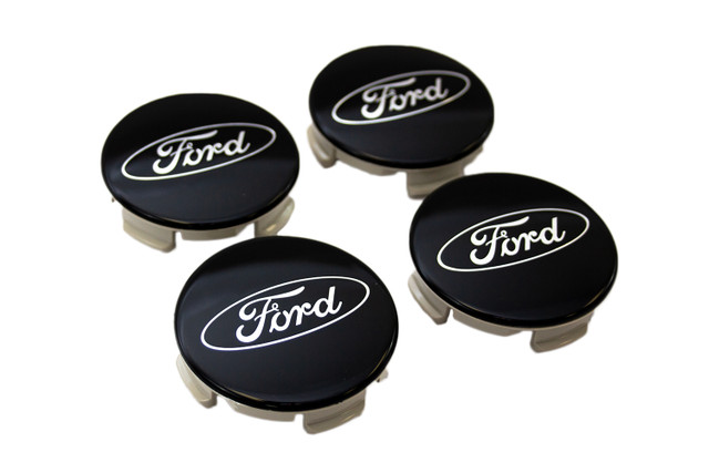Ford Performance Truck/SUV Black and Chrome Wheel Center Cap Set of 4 - Image