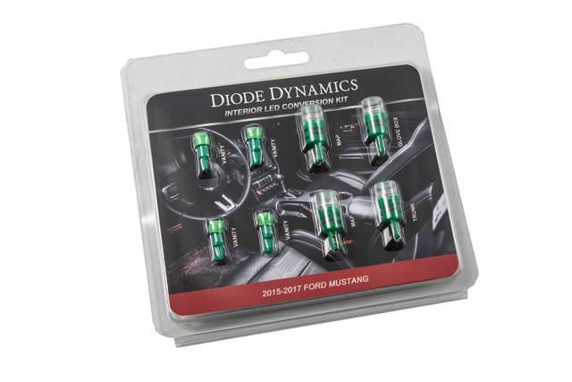 Diode Dynamics Mustang Stage 1 Interior Light Kit - Green (2015-2017) - Image