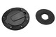SilverHorse Mustang Billet Fuel Filler Door - Black/No Logo (2010-2014)