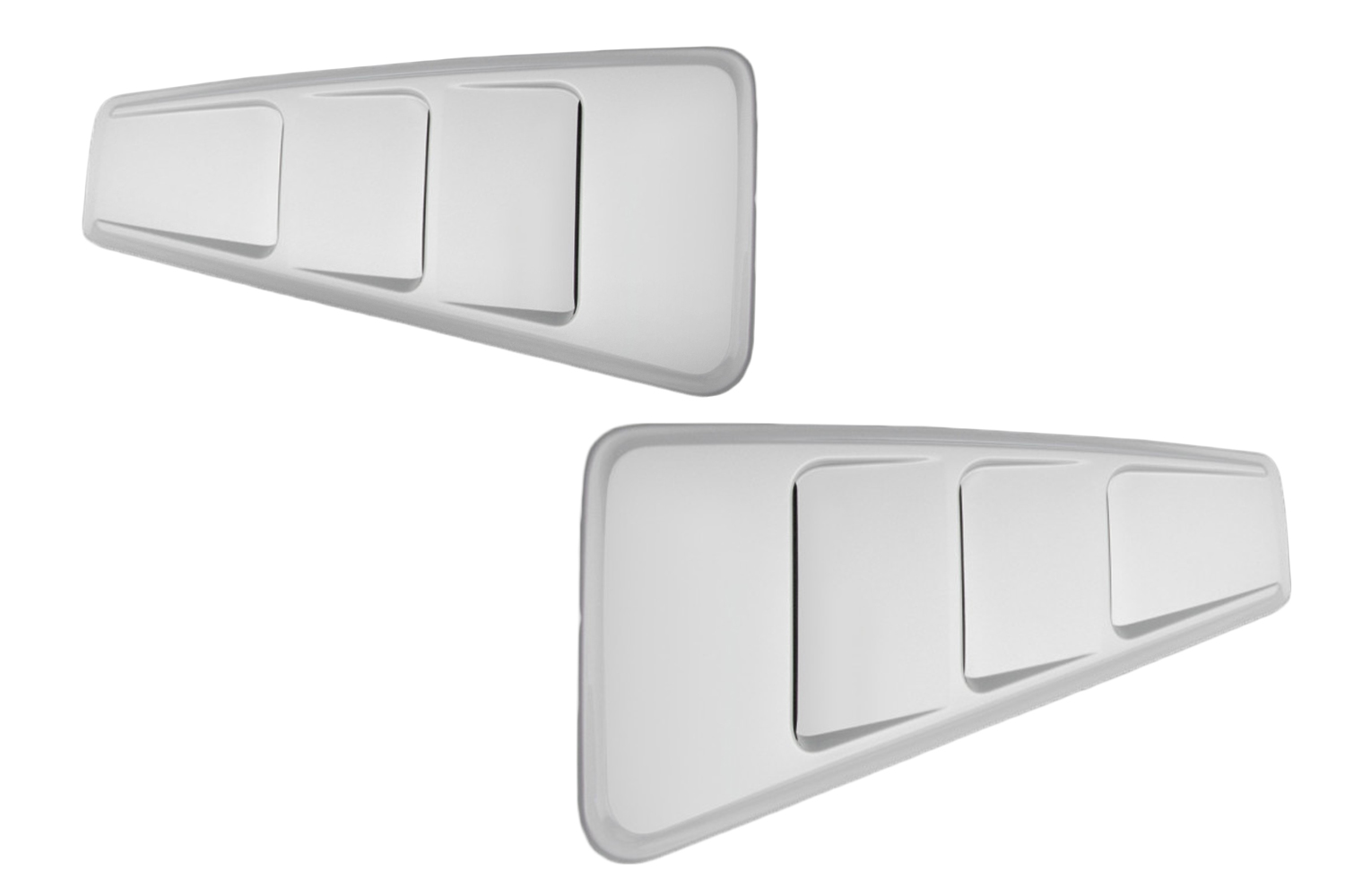 Roush 420093 Mustang Unpainted Quarter Window Louver Kit (0514)