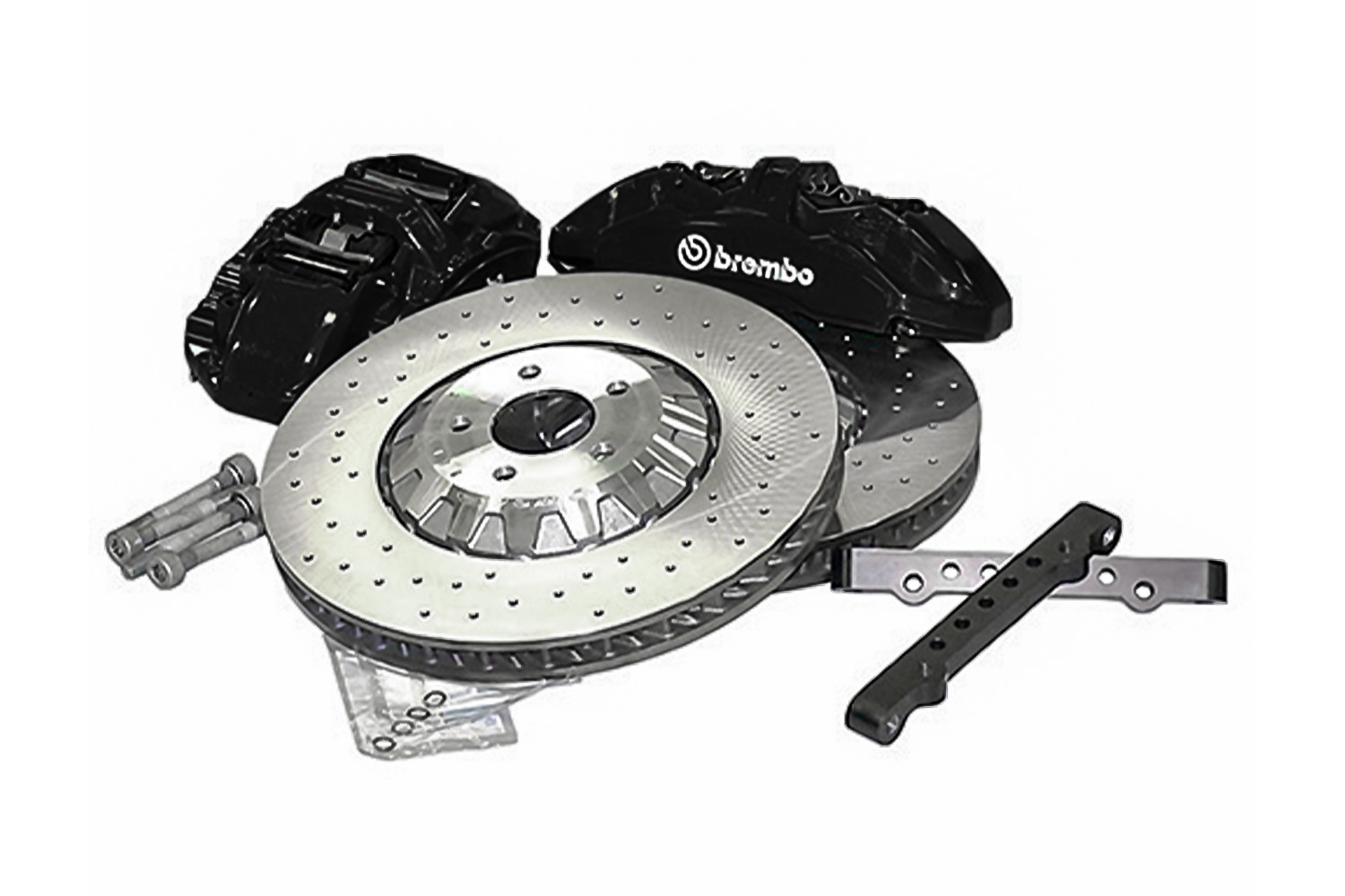 Ford Performance M-2300-YBK Mustang EcoBoost/GT GT350R Black Brake Upgrade  Kit (15-23)