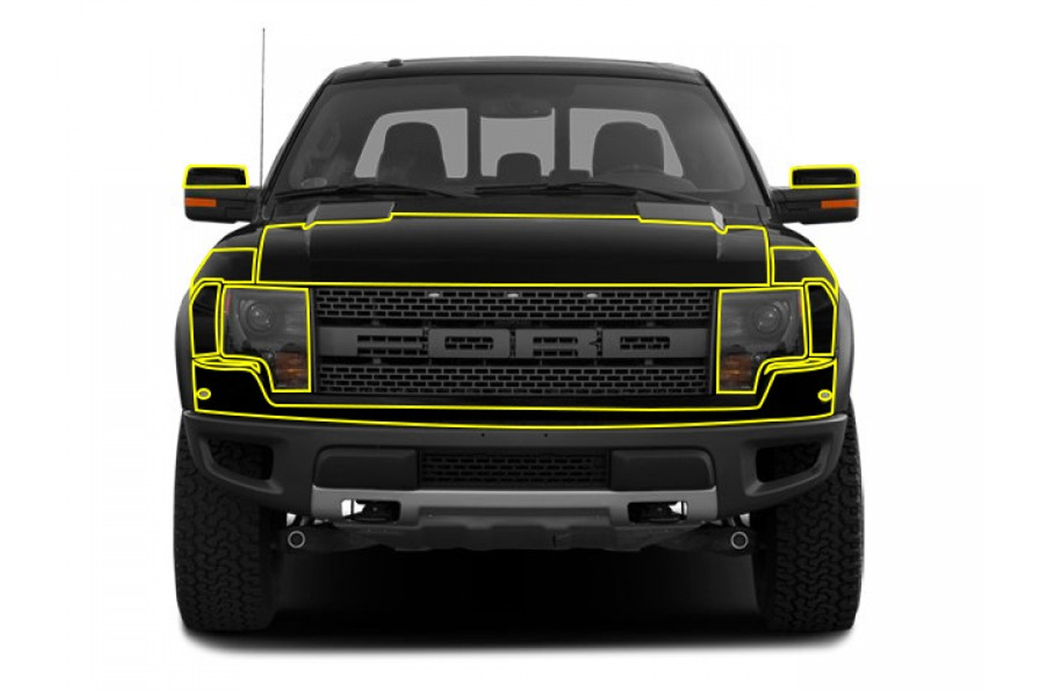 Anchor Room 10FR_PP_FK Raptor Front Paint Protection Kit (10-14)