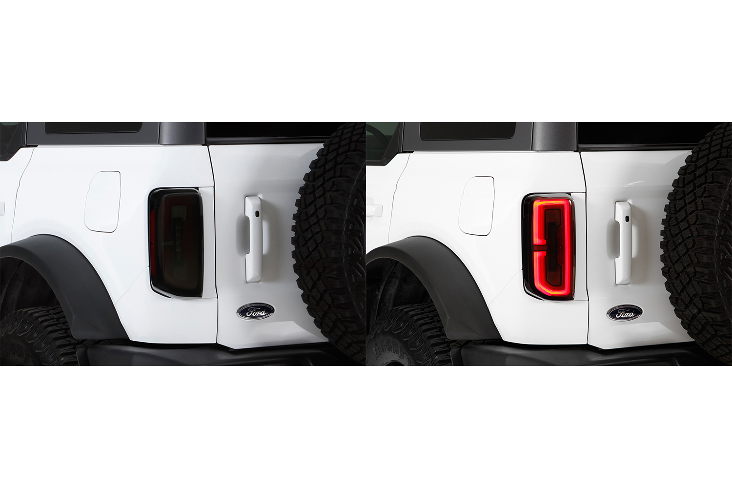 GTS Bronco Smoked Tail Light Cover Kit (2021-2023)