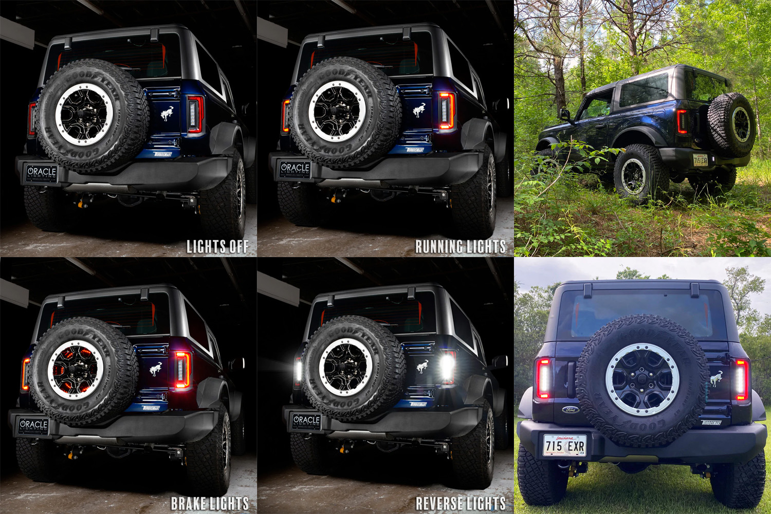 ORACLE 5892-504 Bronco Flush Style LED Tail Lights (21-23)