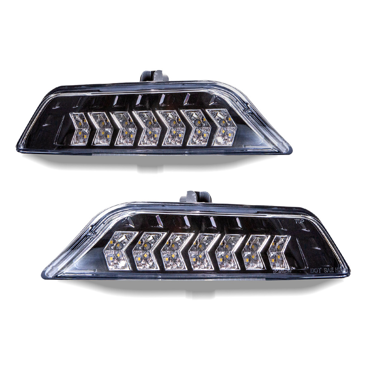 Winjet CTSWJ-0640-GBC-SQ Mustang Fog Light Turn Signals