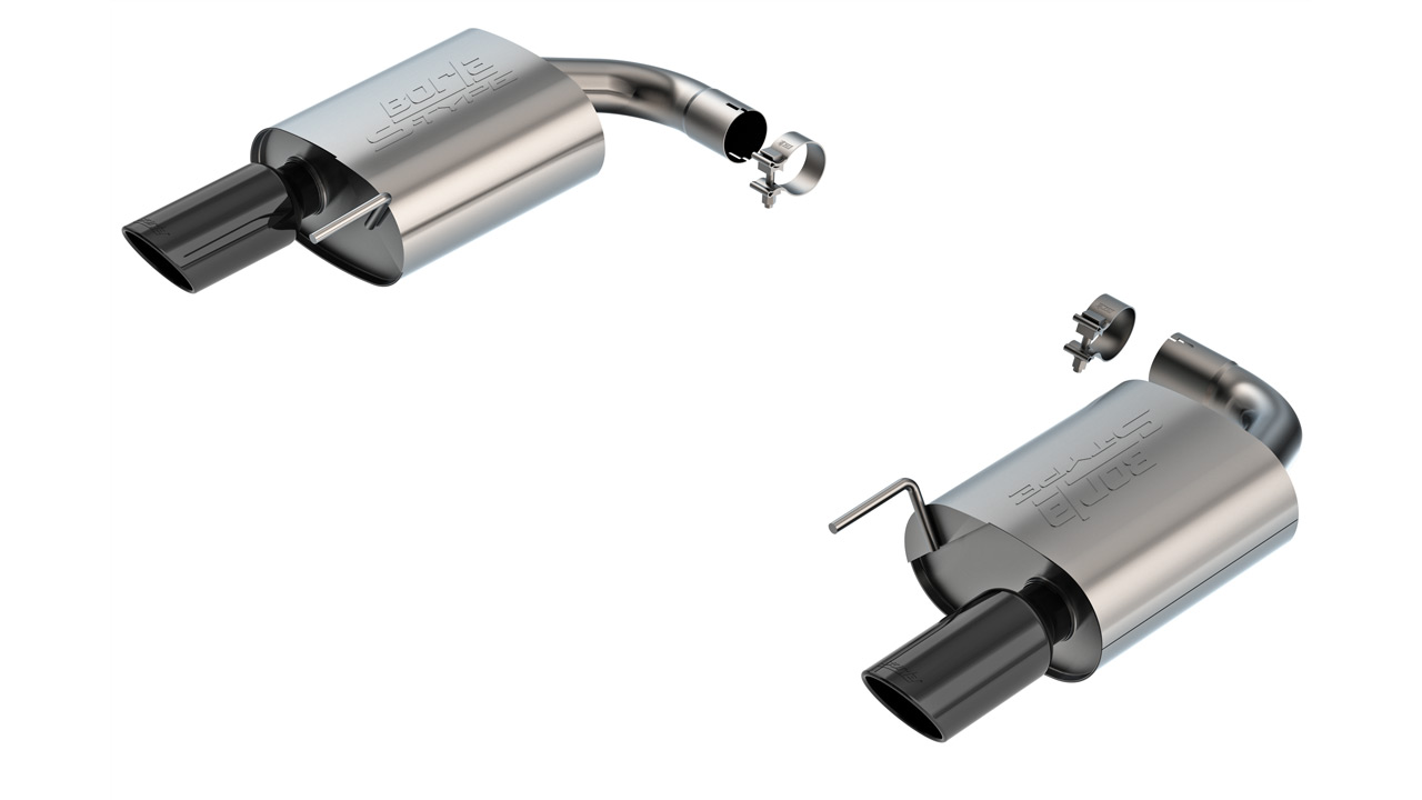 Borla Borla Mustang GT S-Type Axle-Back Exhaust - Dual Black Chrome Tips (2024-2026)