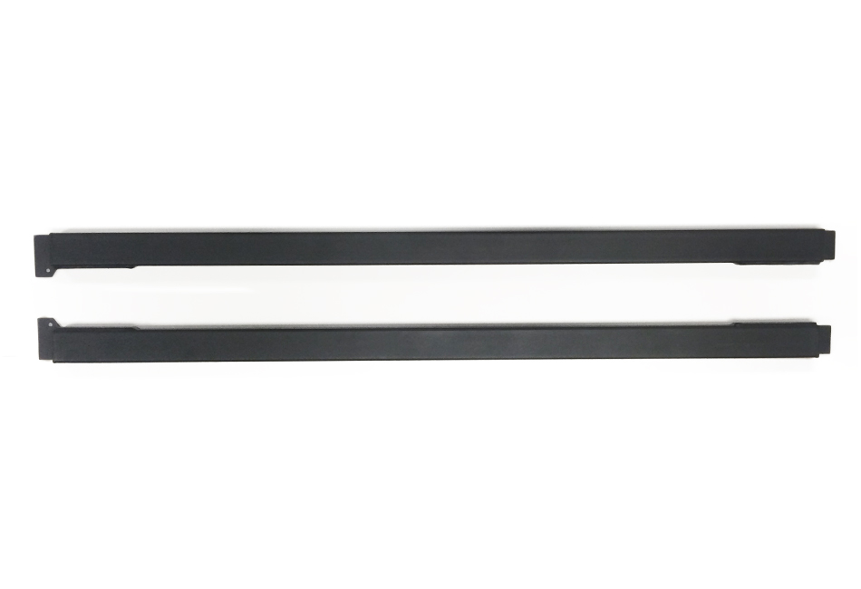Steeda Jacking Rails For 2012-2017 Ford Focus ST/RS - Low Profile Bolt-In Rails, Wrinkle Black Finish