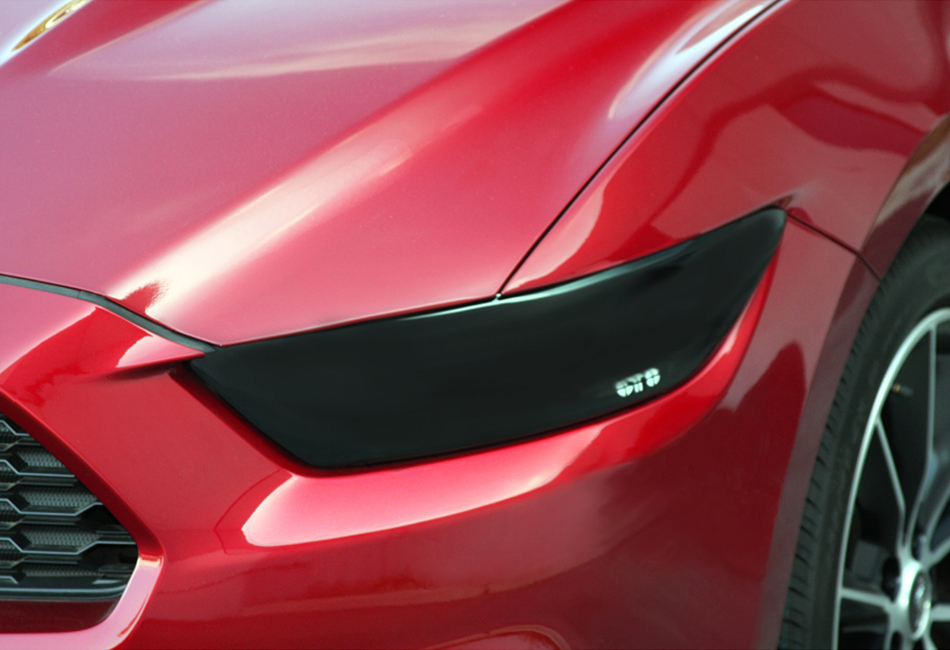 GTS Mustang Smoked Headlight Cover Pair (2015-2017)