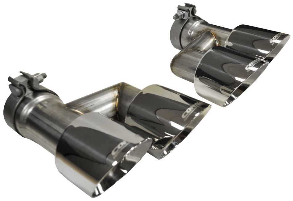 Corsa Performance Corsa Mustang GT 4" Polished Quad Tip Conversion Kit (2015-2017)